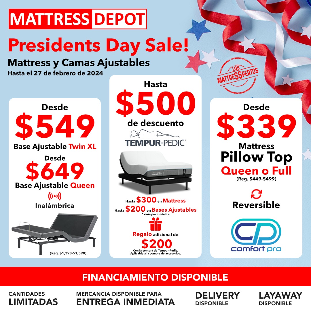 Mattress y Camas Ajustables Puerto Rico Mattress Depot