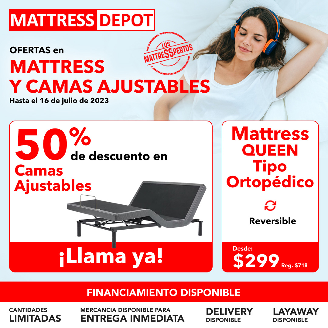 Mattress y Camas Ajustables Puerto Rico Mattress Depot